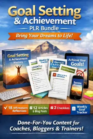 Goal Setting & Achievement PLR Bundle