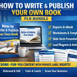 How To Write And Publish Your Own Book And Turn It Into An Asset For Your Business - PLR Bundle