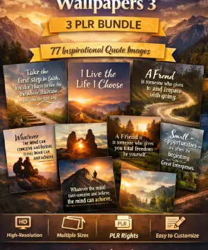 Inspirational Graphics & Wallpapers 3 PLR Bundle