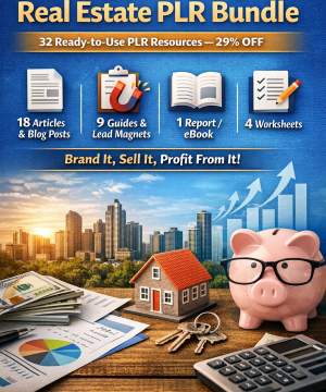 Savings, Investing & Real Estate PLR Bundle