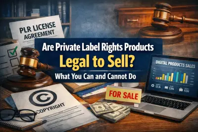 are PLR products legal to sell online