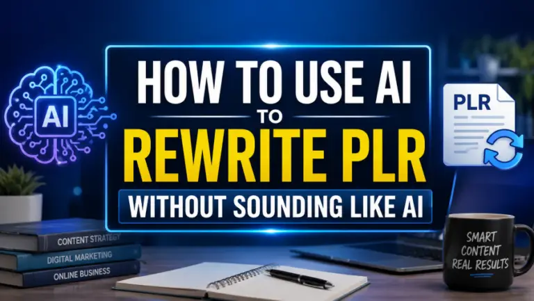 How to rewrite PLR using AI